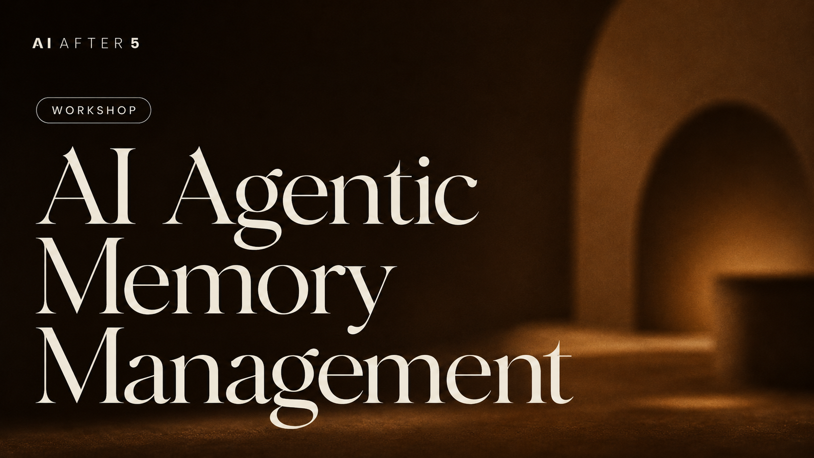 Agentic Memory Management session cover